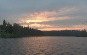 Pêche en face du chalet vert